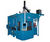 Hydraulic injection molding machine: vertical clamping unit