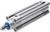 Double-acting pneumatic cylinder