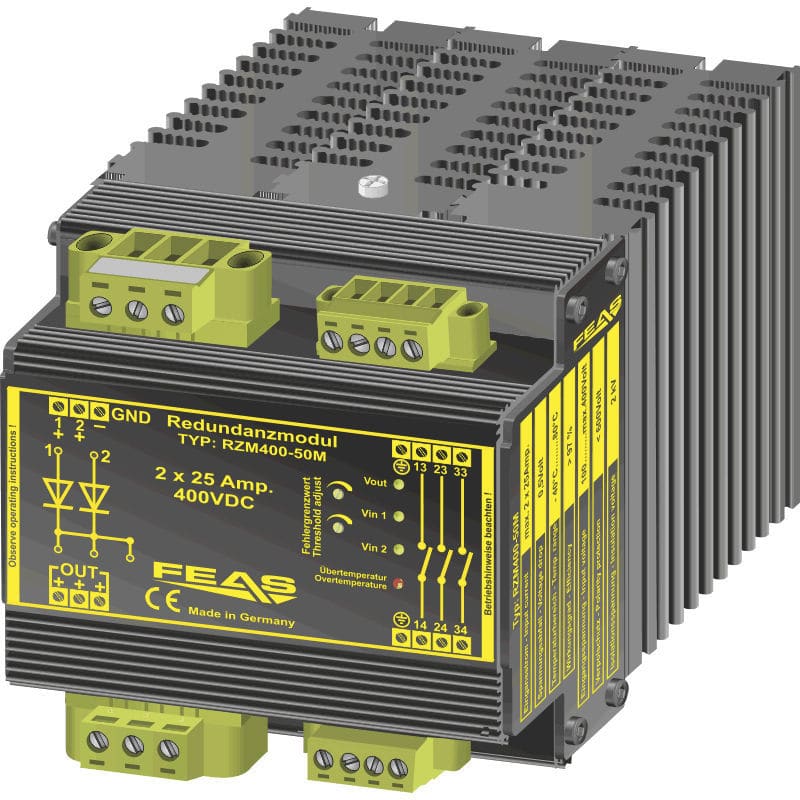 Redundancy Module For Dc Power Supplies Rzm M Feas Gmbh