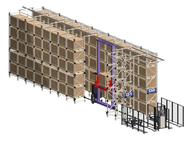 Vertical Automatic Storage System Daifuku Webb For Warehouse