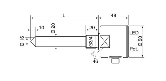 Guided Microwave Level Sensor For Liquids Stainless Steel Guided Microwave Level Sensor For Liquids Stainless Steel Storage Tanks