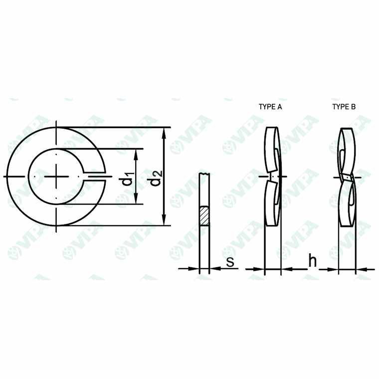 Spring Washer 8056689905046 VIPA Spa Flat Carbon