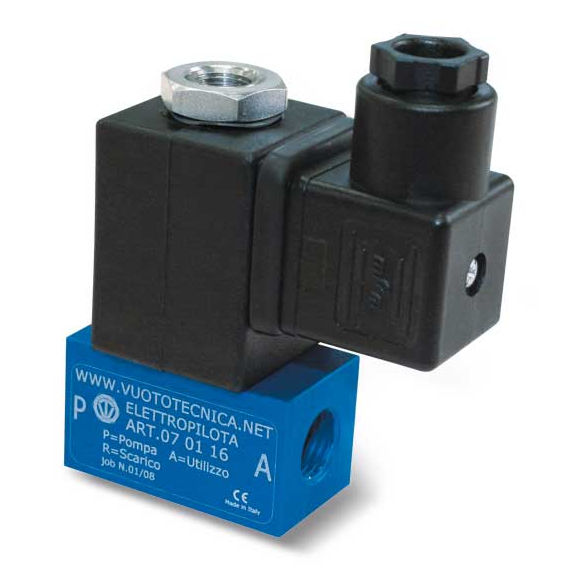 Direct Operated Solenoid Valve 070x16 Series VUOTOTECNICA 3 Way