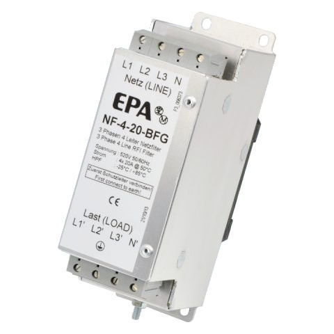 Low Pass Electronic Filter Nf Bfg Epa Gmbh Passive Rfi Compact