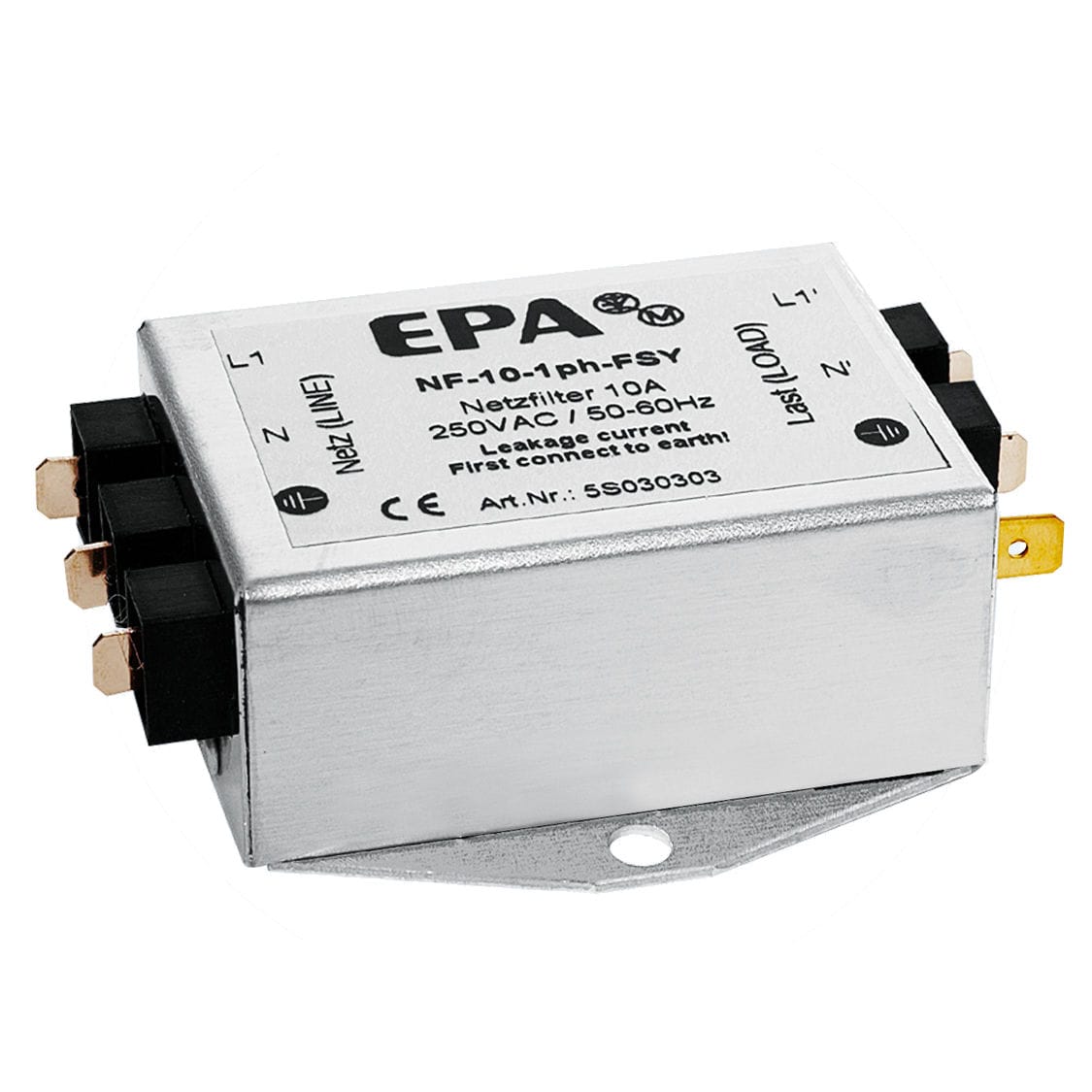 Low Pass Electronic Filter NF 1ph FSY EPA GmbH Passive RFI