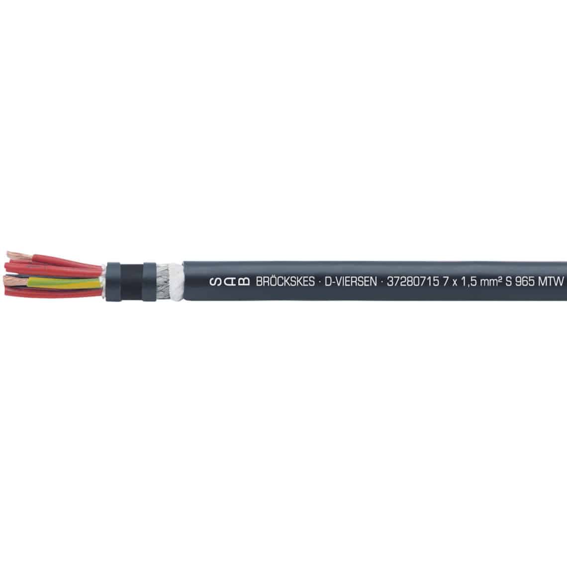 Highly Flexible Electrical Cable S Mtw Cy Sab Broeckskes Gmbh