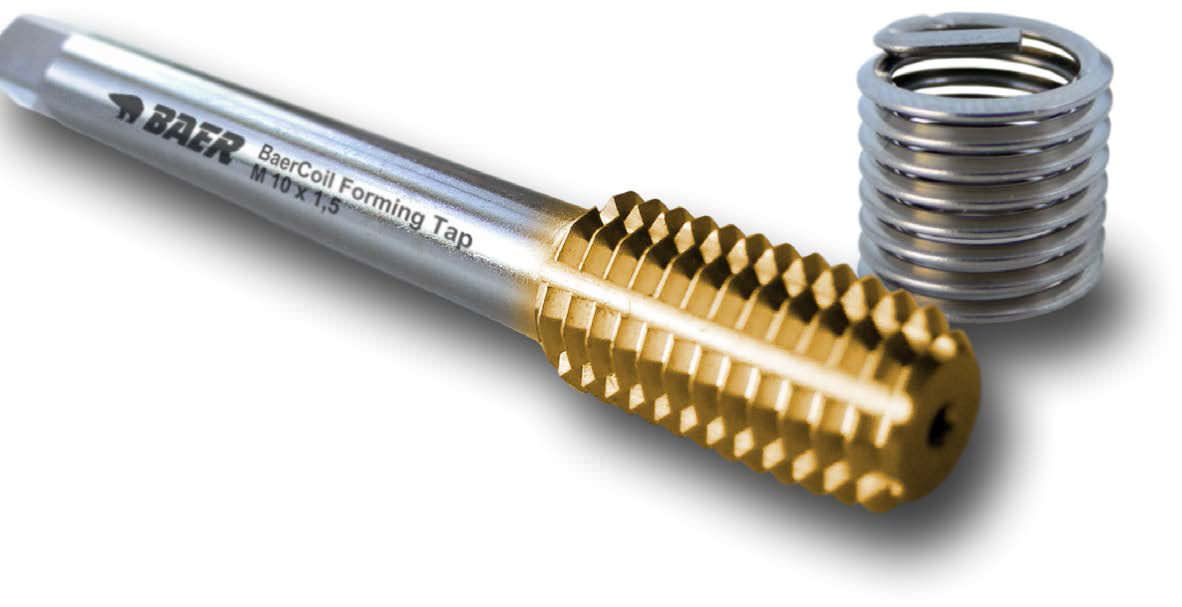 straight flute roll form tap hss for steel baer company form tap