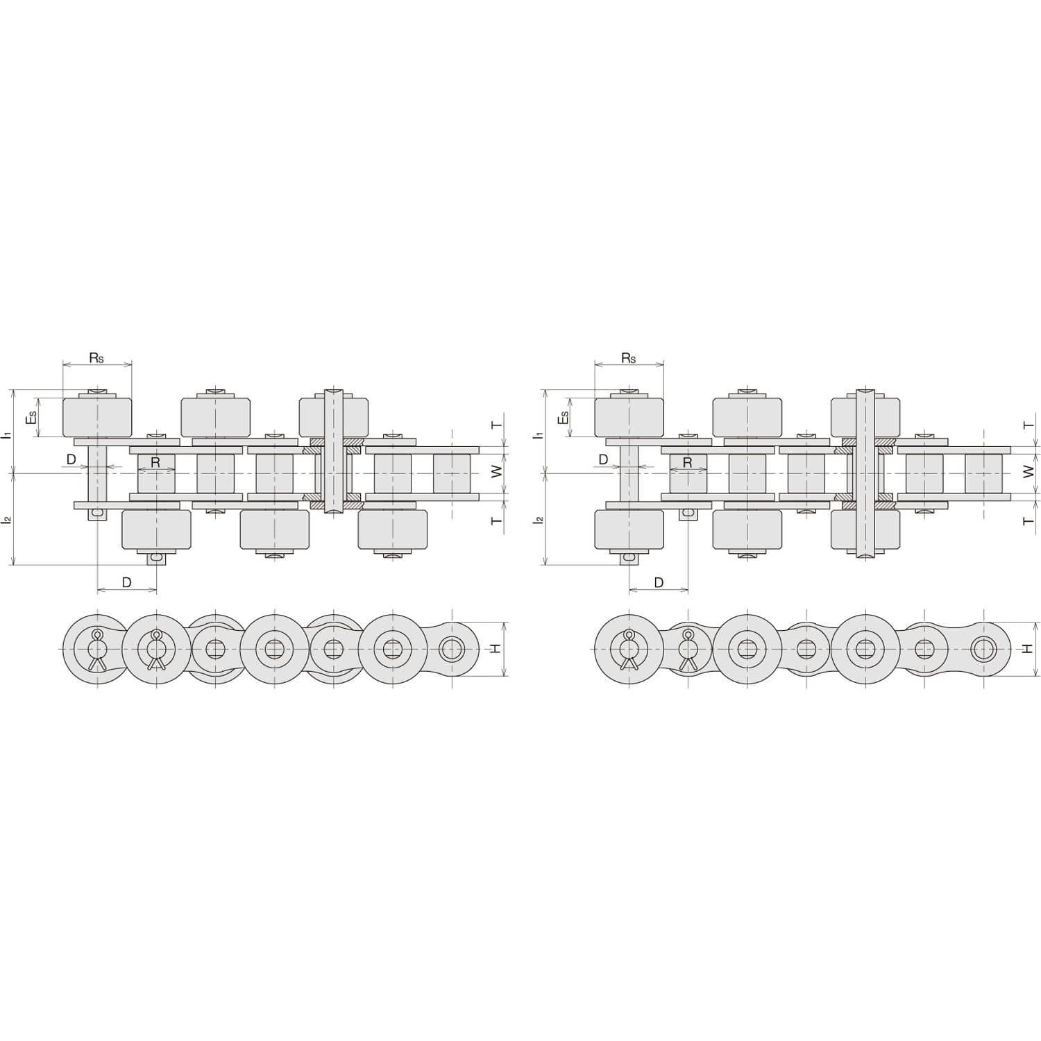 Transmission Chain Sr Sugiyama Chain Co Ltd Carbon Steel