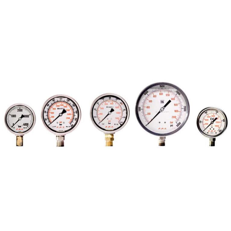 Dial Pressure Gauge Md Series Fpt Fluid Power Technology Threaded