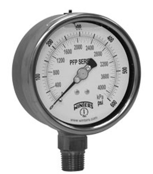 Dial Pressure Gauge Pfp Series Winters Instruments Threaded