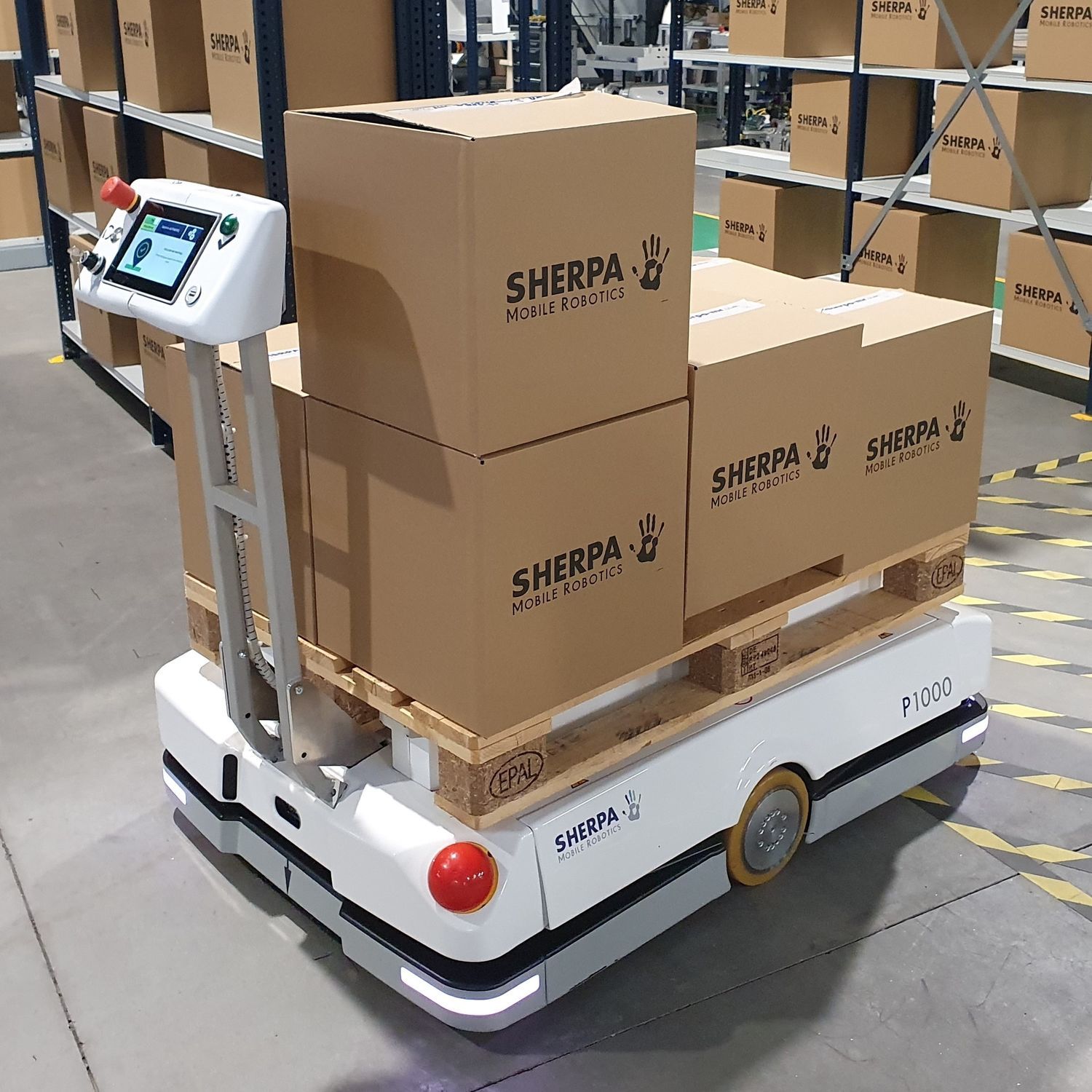 Transport Autonomous Mobile Robot Sherpa P Norcan Handling