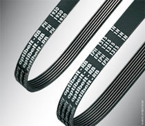 Ribbed transmission belt / rubber
