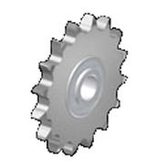 Straight-toothed sprocket wheel / with ball...