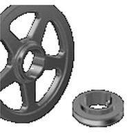 Pulley with taper bushing / groove / ribbed...