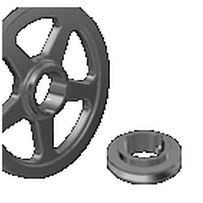 Pulley with taper bushing / groove / ribbed...