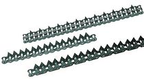 Metal chain / with spike attachments / attachment