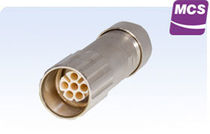 RF connector / circular / electrically isolating...