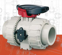 2-way plastic ball valve DN 16 - 63, max. 10 bar | VKD PP-H series FIP - Formatura Iniezione Polimeri