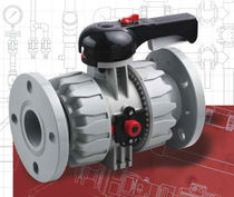 2-way plastic ball valve DN 65 - 100, max. 16 bar | VKD-PVC-C series FIP - Formatura Iniezione Polimeri