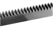 Straight-toothed rack and pinion