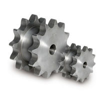 Straight-toothed sprocket wheel / double