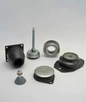 Round anti-vibration mount / rubber