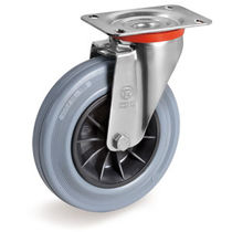 Swivel caster / base plate / non-marking...