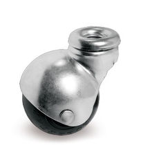 Swivel caster / base plate / rubber / for...