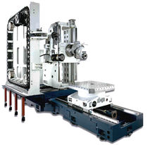 3-axis CNC horizontal machining center for large parts max. 1 260 x 1 000 x 1 210 mm | EHU-Line Spinner