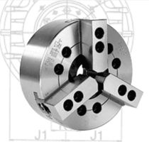 3-jaw lathe power chuck with through-hole OPK 3-Jaw series Buck Chuck Company