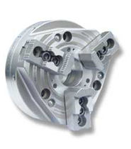 3-jaw lathe power chuck with through-hole QLC/QLK series FORKARDT
