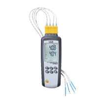 4 channel digital handheld thermometer -210 - 1100 &ordm;C | 3891G   CEM Instruments, Inc