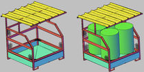 4 drum containment bund  Eurocontainers
