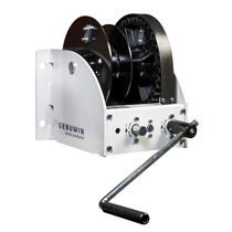 Manual winch / hoisting / double-drum /...