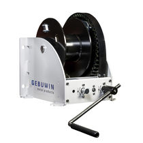 Worm gear winch / manual / hoisting / 2-speed