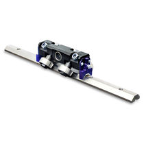 Skate wheel linear guide / steel / V-shaped...