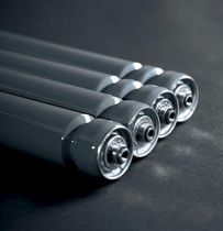 Belt-driven conveyor roller / steel
