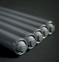 Slip-on conveyor roller / steel / for bulk...