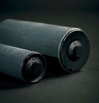 Slip-on conveyor roller / steel / resin...