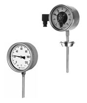 Dial thermometer / gas / insertion