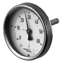 Dial thermometer / bimetallic / insertion
