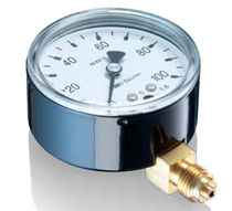 Capsule pressure gauge / dial / for low-pressure