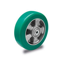 Wheel with solid tire / polyurethane-coated...