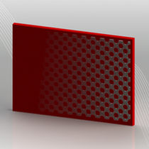 abrasion resistant elastomer composite panel with integrated perforated metal plate PUCEST&reg; Pucest Protect GmbH