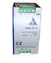 AC/DC power supply: DIN rail module 75 W | DINS-75 Anhui Talema electronics