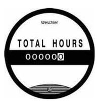 analog hour meter: panel mount 0 - 99 999.9 h | GH - BH series Weschler Instruments