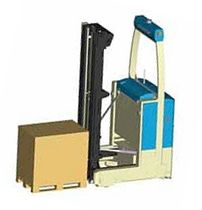 automated guided electric forklift truck (AGV) with single forks 1 800 - 3 500 kg, max. 3 400 mm  SYSTEM AGV