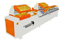 automatic double-head miter cut-off saw for PVC profiles and glass beads &Oslash; 2 x 450 mm | WOLF24  Wolftech Machine PVC ALU WOOD technologies