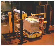 automatic turntable stretch wrapper with top sheet applicator Ecospirline ITALDIBIPACK