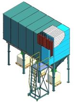 bag dust collector : reverse air 74 - 1440 m&sup2; | HSS Eco Instal